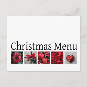 Kerstdinermenu Briefkaart