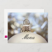 Kerstdinermenu Briefkaart (Voorkant / Achterkant)