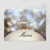 Kerstdinermenu Briefkaart (Voorkant)