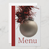 Kerstdinermenu Menu (Voorkant / Achterkant)