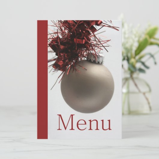 Kerstdinermenu Menu (Staand voorkant)