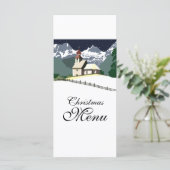 Kerstdinermenu van de Berg Kerk Menu (Staand voorkant)