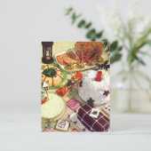 Kerstdinetafel Foto Briefkaart (Staand voorkant)