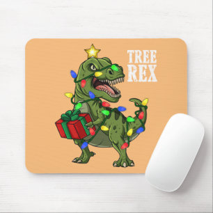 kerstdinosaur-boom Rex boys Girls Kinder kerstmis Muismat