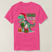 Kerstdinosaur-boom Rex Pajamas-Mannen T-shirt (Design voorkant)
