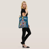 Kerstdinosaur-boom Rex Pajamas-Mannen Tote Bag (Op model)
