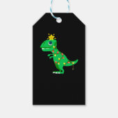 Kerstdinosaur Cadeaulabel (Voorkant)