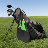 Kerstdinosaur Golfhanddoek (Groen)