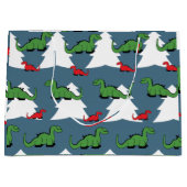 Kerstdinosaur Groot Cadeauzakje (Voorkant)