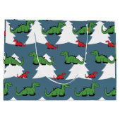 Kerstdinosaur Groot Cadeauzakje (Achterkant)
