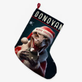 Kerstdinosaur Grote Kerstsok (Voorkant (Hangend))