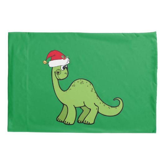 Kerstdinosaur Kussensloop (Achterkant)