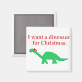 Kerstdinosaur magnet (Voorkant / Achterkant)