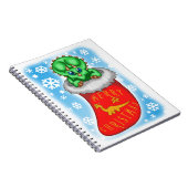 Kerstdinosaur Notitieboek (Rechterzijde)