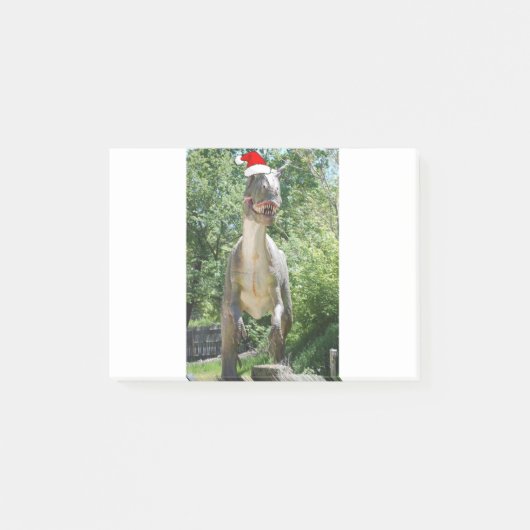 Kerstdinosaur Santa Claus Post-it® Notes (Voorkant)