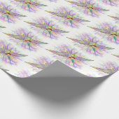 Kerstdinosaur Santa Pterodactyl Cadeaupapier (Hoek)