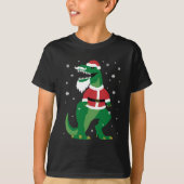 Kerstdinosaur T-shirt (Voorkant)