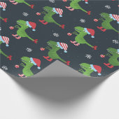 kerstdinosauriërs, pakpapier (Hoek)