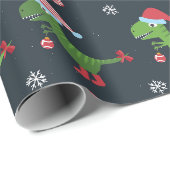 kerstdinosauriërs, pakpapier (Rol Hoek)
