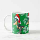 Kerstdinosaurus Cute Green Kinderen Hot Chocolade Koffiemok (Links)