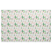 Kerstdinosaurus en sneeuwman stof (Fat Quarter)