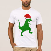 KERSTDINOSAURUS GRAPPIGE T-shirts (Voorkant)