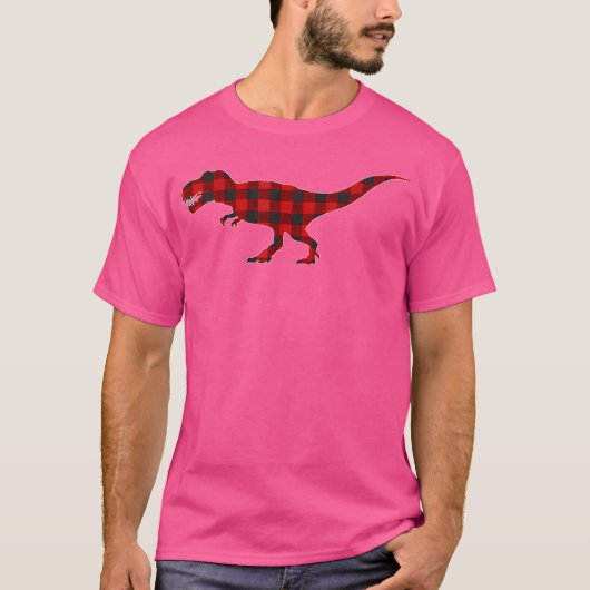 Kerstdinosaurus T-Rex Dino Trex's kerstcadeaus T-shirt (Voorkant)