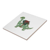 kerstdinosaurus tegeltje (Zijkant)