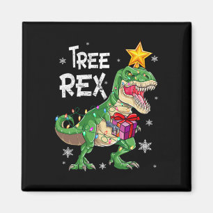 kerstdinosaurusboom Rex Pajamas Mannen Boys Kinder Magneet
