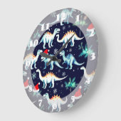 kerstdinosaurussen grote klok (Hoek)