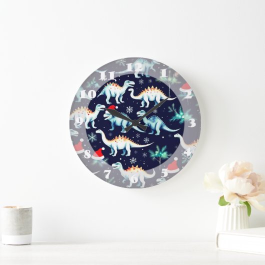 kerstdinosaurussen grote klok (Huis)