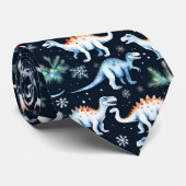 kerstdinosaurussen stropdas (Opgerold)