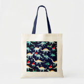 kerstdinosaurussen tote bag (Voorkant)