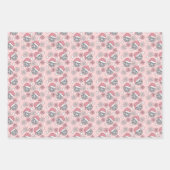 Kerstdisco ballen inpakpapier vel (Voorkant 3)