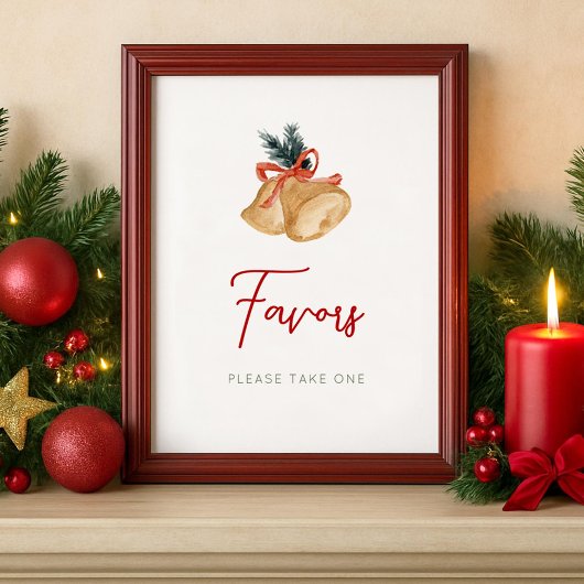 Kerstdisparty bord poster