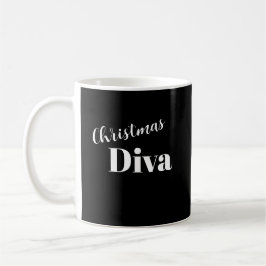 Kerstdiva Operazangeres Muzikant Feestelijk Xmas Koffiemok