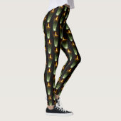 Kerstdiwali Flames Funny Candle Pattern Leggings (Rechts)