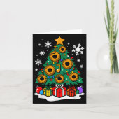 Kerstdj-speler Xmas Tree Funny Music Lover Sa Kaart (Voorkant)