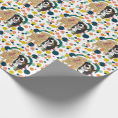 Kerstdley en Bernese polka Cadeaupapier (Hoek)