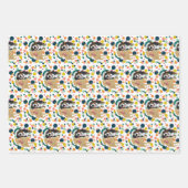 Kerstdley Labrador en Bernese Mountain Dog Inpakpapier Vel (Voorkant 3)