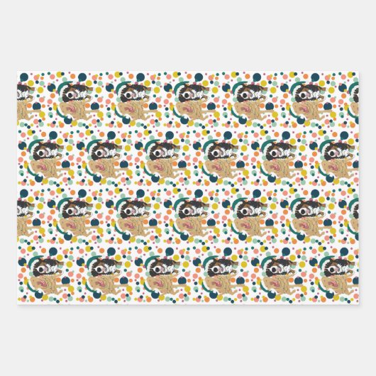 Kerstdley Labrador en Bernese Mountain Dog Inpakpapier Vel (Voorkant 3)