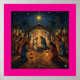 Kerstdnacht – Hommage aan Gauguin Poster