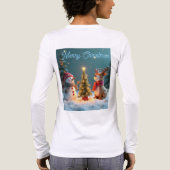 Kerstdnacht Tri-Blend shirt (Achterkant)