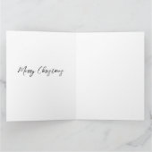 Kerstdobbelkaart van meneer en mevrouw Kerstman Kaart (Binnen)