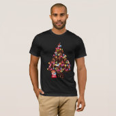 Kerstdoberman Dog Puppy Cute T-shirt (Voorkant volledig)
