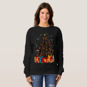 Kerstdoberman Hondenliefhebber Funny Tree Santa Ke Trui (Voorkant volledig)