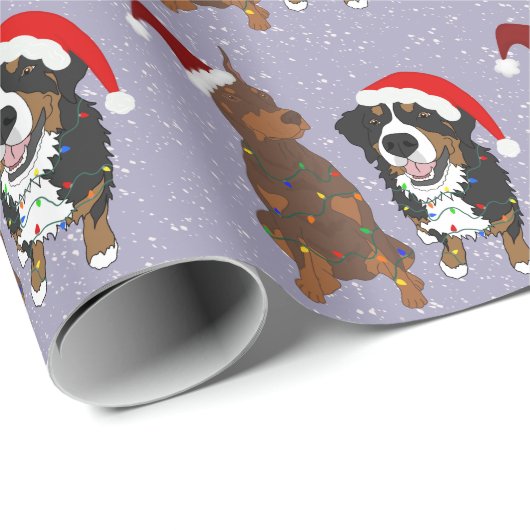 Kerstdoberman Pinscher Cadeaupapier (Rol Hoek)