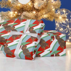 Kerstdoberman Pinscher Cadeaupapier