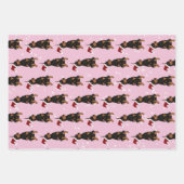 Kerstdoberman Pinscher Inpakpapier Vel (Voorkant)