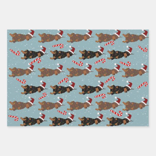 Kerstdoberman Pinscher Inpakpapier Vel (Voorkant 2)